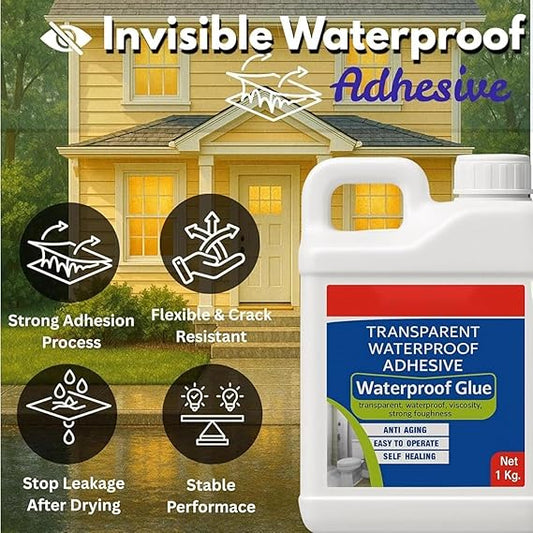 Waterproof Crack Sealing Transparent Liquid with Brush (1KG)