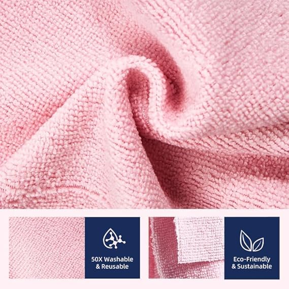 Reusable Microfiber Cleaning Cloth Roll