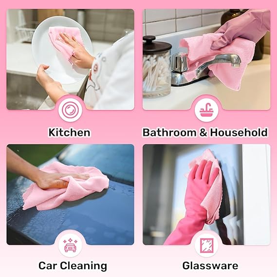 Reusable Microfiber Cleaning Cloth Roll