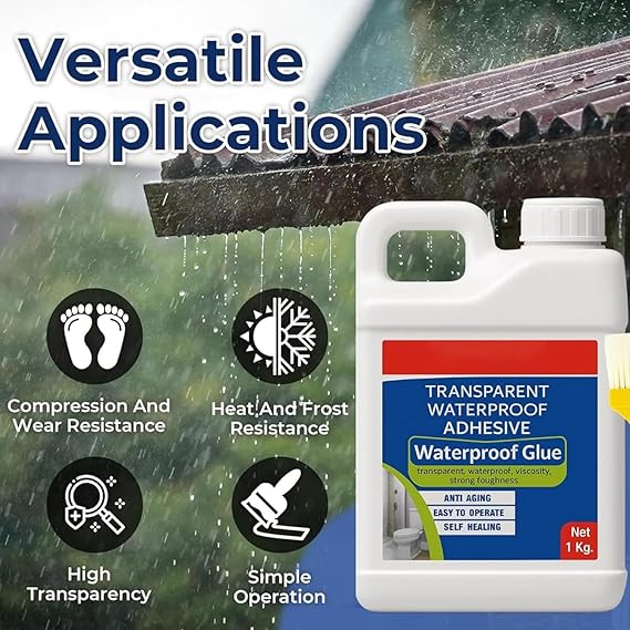 Waterproof Crack Sealing Transparent Liquid with Brush (1KG)