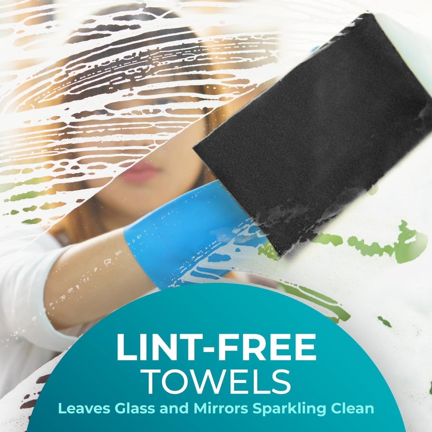 Reusable Microfiber Cleaning Cloth Roll